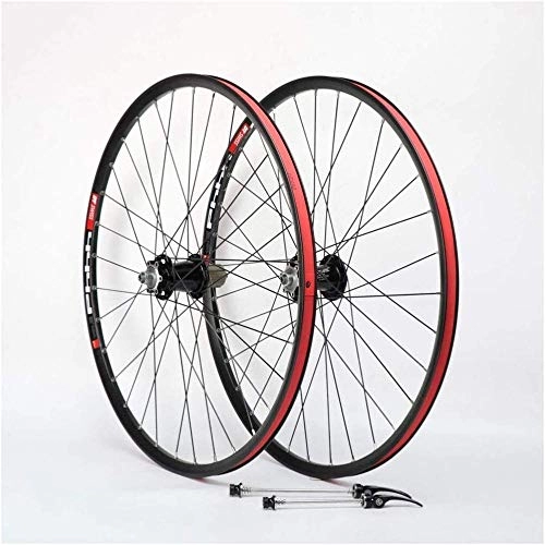 Mountain Bike Wheel : XIAOL Mountain Bike Wheelset, Double Wall 26 MTB Cycling Wheels Quick Release Hybrid Compatible Disc Brake 8 9 10 11 Speed, 26inch