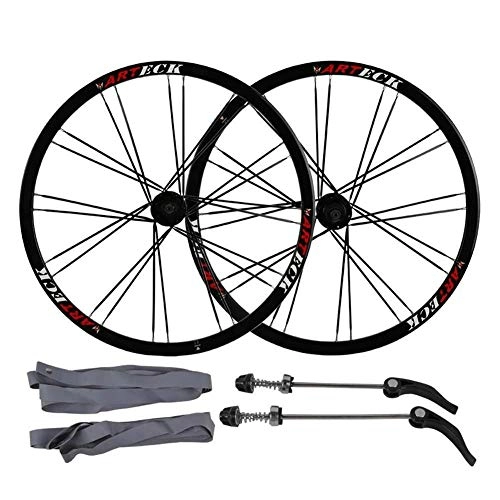 Mountain Bike Wheel : XIAOL MTB Double Wall Wheelset, Bike Alloy Hub Quick Release Rims 26inch Wheels Mountain Bike, A