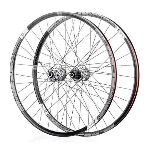 Mountain Bike Wheel : XYSQWZ 26 Inch Mountain Racing Bicycle Wheelset, Double Wall Hybrid / MTB Bike Quick Release Rim Hub Disc Brake 11 Speed 27.5 29ER Wheels