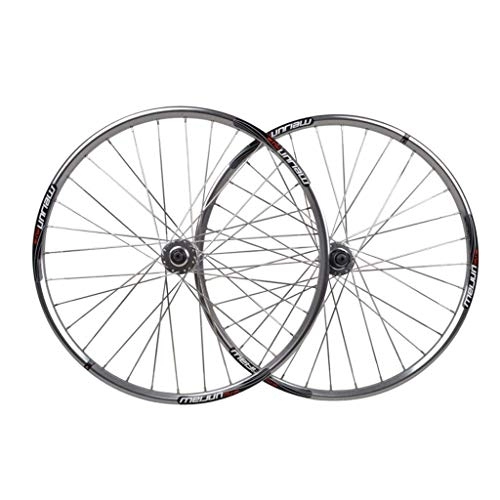 Mountain Bike Wheel : XYSQWZ 26 Inch MTB Bike Wheels, Double Wall Aluminum Alloy Bicycle Rim Disc Brake Quick Release 32 Hole Ball Hub 7 8 9 10 Speed Disc