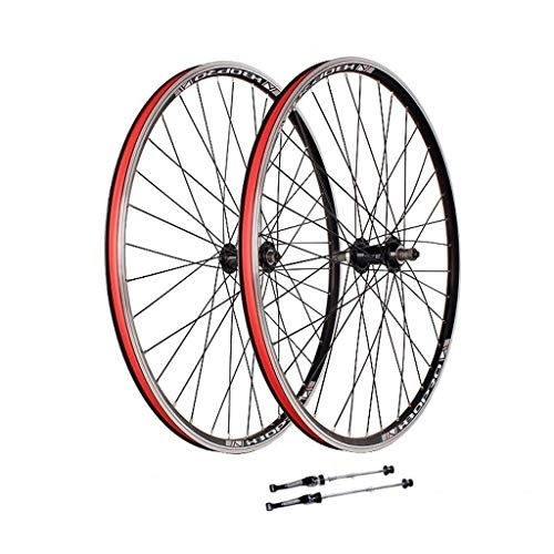 Mountain Bike Wheel : XYSQWZ 26 Inch V-Brake Bike Wheelset, Double Wall Aluminum Alloy MTB Cycling Wheels Quick Release 36 Hole 6 / 7 / 8 Speed Wheels Rim