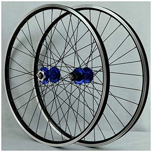 Mountain Bike Wheel : XYSQWZ MTB Bike Wheelset 26 Inch, Double Wall Aluminum Alloy Disc / V Brake Bearings Hub Hybrid / Mountain Rim 7 / 8 / 9 / 10 / 11 Speed