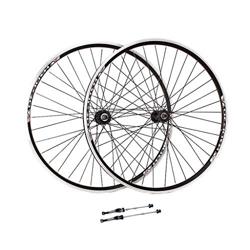 Mountain Bike Wheel : XYSQWZ V-Brake Bike Wheelset 26 Inch, Double Wall Aluminum Alloy MTB Cycling Wheels Quick Release 32 Hole 6 / 7 / 8 Speed Wheels Rim