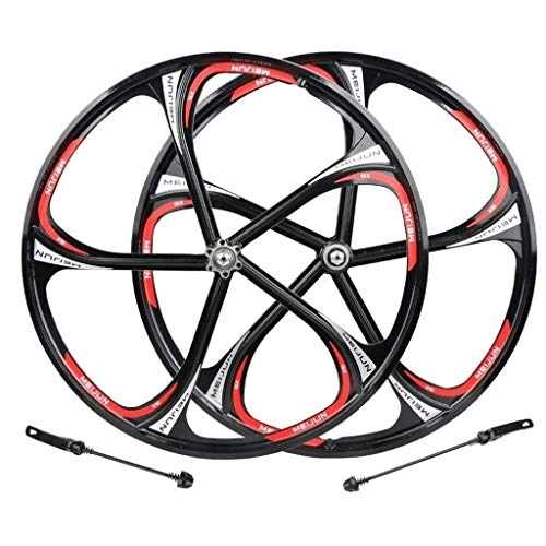 Mountain Bike Wheel : YBNB Cycling Wheels 26, Double Wall Mtb Rim Quick Release V-Brake Hybrid / Mountain Bike Hole Disc 7 8 9 10 Speed