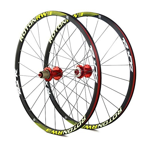 Mountain Bike Wheel : YHSFC 26", 27.5" Mountain Bike Wheel Set Super Loud Aluminum Alloy Rim Front And Rear Single Wheels, 26