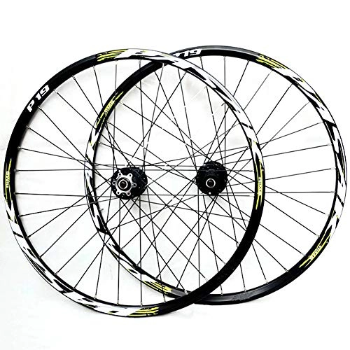 Mountain Bike Wheel : YHSFC 27.5" Mountain Bike Wheel Bearing Alloy Wheels Quick Release Cone Drum Type Disc Brake Bicycle Rim, A