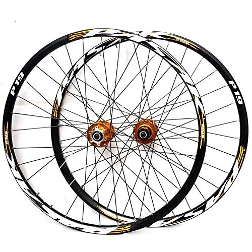 Mountain Bike Wheel : YHSFC 27.5" Mountain Bike Wheel Bearing Alloy Wheels Quick Release Cone Drum Type Disc Brake Bicycle Rim, D