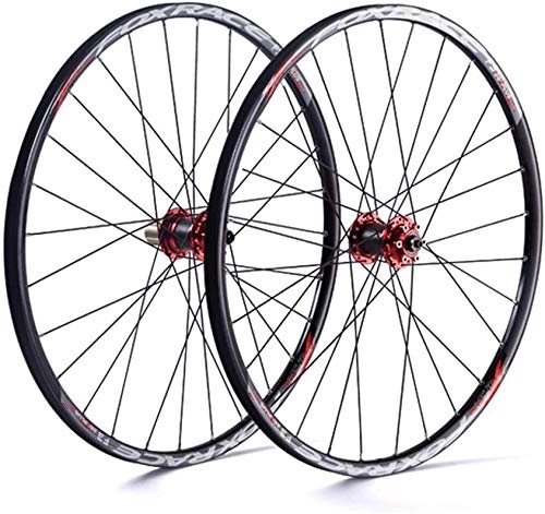Mountain Bike Wheel : YJTGZ MTB Bicycle Wheelset Bike Wheel Tyres Spokes Rim, 26 / 27.5" Ultralight Double Walled Alloy Rim 24H Cycling Wheel Mountain V-Brake Disc Rim Brake Fast Release for 7 / 8 / 9 / 10 / 11 Speed