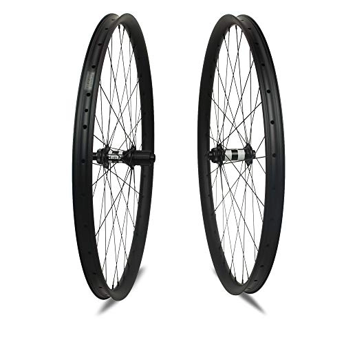 Mountain Bike Wheel : Yuanan DT 350 MTB Wheel 29er 40mm Width Carbon Wheelset Tubeless Ready for All Mountain Enduro Downhill