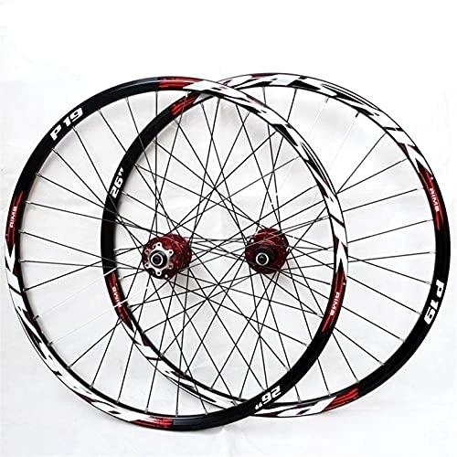 Mountain Bike Wheel : YUDIZWS Bicycle Wheelset 26 / 27.5 / 29 Inch Mountain Cycling Wheels Quick Release Disc Brake Front Rear Wheels Suitable 7-11 Speed Cassette 2200g (Color : D, Size : 26inch)