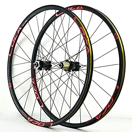 Mountain Bike Wheel : YUDIZWS Bike Wheelset 26 / 27.5 / 29 Inch Mountain Cycling Wheels Aluminum Alloy Disc Brake For 8 / 9 / 10 / 11 / 12 Speed Freewheels Quick Release (Color : E, Size : 27.5inch)