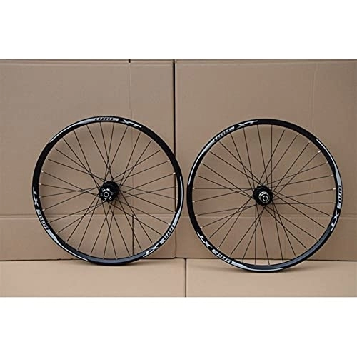 Mountain Bike Wheel : YUDIZWS MTB Wheelset 26 / 27.5 / 29 Inch Quick Release Disc Brake Mountain Bike Wheels 32 Holes Compatible With 8 / 9 / 10 / 11 Speed Cassette (Color : Black, Size : 27.5inch)