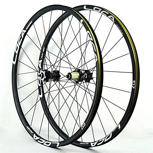 Mountain Bike Wheel : YUDIZWS Wheelset Bike Mtb 26" / 27.5" / 29" Mountain Cycling Wheels Aluminum Alloy Disc Brake Fit For 8-12 Speed Freewheels Quick Release Axles Bicycle Accessory (Color : E, Size : 29inch)