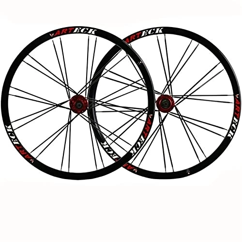 Mountain Bike Wheel : YUDIZWS Wheelset Bike Mtb 26 Inch Mountain Cycling Wheels 24 Holes Disc Brake Flat Spokes Quick Release Fit To 7 / 8 / 9 / 10 Speed Cassette (Color : C)