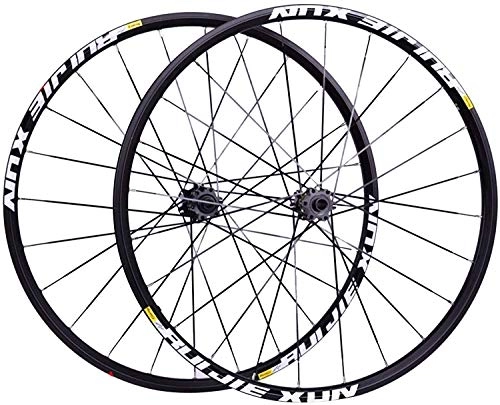 Mountain Bike Wheel : YZU Mountain Bike Wheelset 29 / 27.5 / 26" MTB Six Holes Disc Brake Bicycle Wheel 24H 11Speed, 26inch