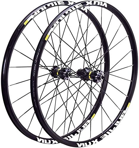Mountain Bike Wheel : YZU MTB Bicycle Wheel 26" 27.5" 29in Disc Brake Carbon Hub Mountain Bike Sealing Bearing Wheelset For CROSSRIDE, Black hub, 27.5inch