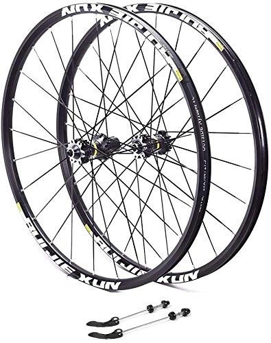 Mountain Bike Wheel : ZAHOYAN Mountain Bike 26, Bike Bicycle Wheelset Aluminum Alloy Double Wall Rim Disc V-Brake Sealed Bearings 8 / 9 / 10 / 11 Speed, B-26inch