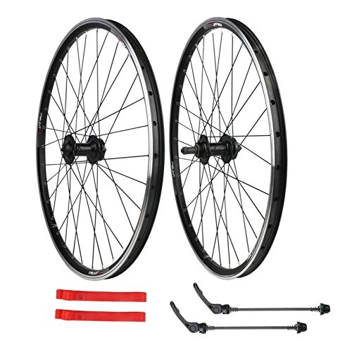Mountain Bike Wheel : Zatnec 20" 26" Cycling Wheels, Mountain Bike Wheelset Quick Release Double Layer Alloy Front Rear Rim 7 8 9 10 Cassette Disc Brake 32 Hole (Size : 20inch)