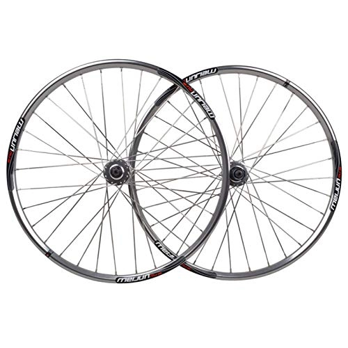 Mountain Bike Wheel : Zatnec 26 Bicycle Wheels, Mountain Bike Wheelset, MTB Rim Steel Tower Base Flat Spoke Quick Release Disc Brake 7, 8, 9 Speed