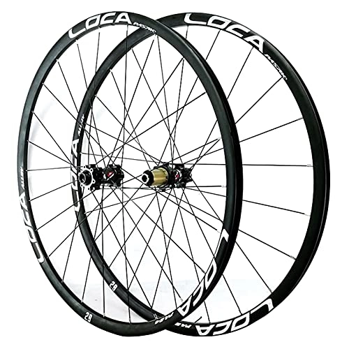 Mountain Bike Wheel : ZCXBHD 26 / 27.5 / 29" Front and Rear Wheelset Thru Axle Mountain Bike Aluminum Alloy MTB Rim Disc Brake MTB Road Wheel 24 Holes for 8 9 10 11 12 Speed (Color : Silver, Size : 27.5in)