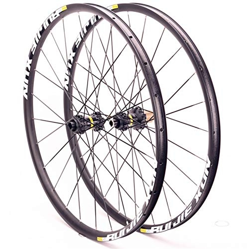Mountain Bike Wheel : ZCXBHD 26 / 27.5 / 29-inch Mountain Bike Wheelset Disc Brake Quick Release Mtb Wheels Center Lock 24 Holes (Color : 12 speed micro spline, Size : 27.5inch)