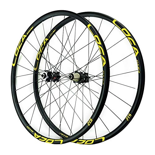 Mountain Bike Wheel : ZCXBHD 26 / 27.5 / 29 Inch Mtb Wheelset Quick Release Mountain Bike Wheel Aluminum Alloy Sealed Bearing Disc Brake 8 / 9 / 10 / 11 / 12 Speed (Color : A, Size : 26in)