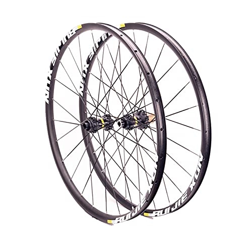 Mountain Bike Wheel : ZCXBHD 26 / 27.5 / 29" Mountain Bike Wheelsets, Hub MTB Wheels Quick Release Alloy Disc Brakes, Spokes Bike Wheel fit 8 / 9 / 10 / 11 Speed Cassette (Color : Six holes, Size : 29in)