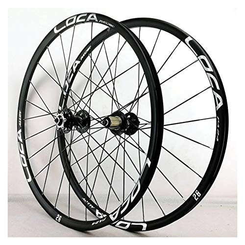 Mountain Bike Wheel : ZCXBHD 26" / 27.5" MTB Wheelset Alloy Front And Rear Bicycle Wheels Aluminium Disc / V Brake Hub Quick Release 8 / 9 / 10 / 11 / 12 Speed (Size : 26in)