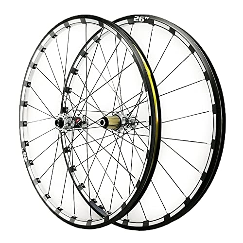 Mountain Bike Wheel : ZCXBHD 26 / 27.5in MTB Mountain Bike Wheelset Thru Axle Disc Brake 7 / 8 / 9 / 10 / 11 / 12 Speed Cassette Freewheel 24 Holes Three Sides CNC (Color : C, Size : 27.5in)