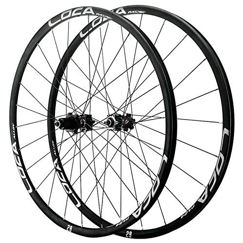 Mountain Bike Wheel : ZCXBHD Mountain Bike Quick Release Wheelset 26 / 27.5 / 29 Inch Straight Pull Disc Brake Alloy Wheel Small Spline 12 Speed 24 Hole (Color : Black, Size : 26in)