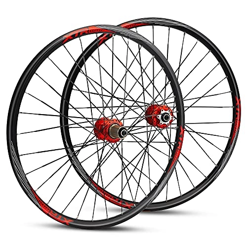 Mountain Bike Wheel : ZCXBHD Mountain Bike Wheelset 26" / 27.5" / 29" Aluminum Alloy Hub MTB Wheels 4 Pawls Front 2 Rear 5 Sealed Bearings 32H Disc Brakes Quick Release Alloy Rim with Rivets 8 9 10 11Speed (Size : 29 in)