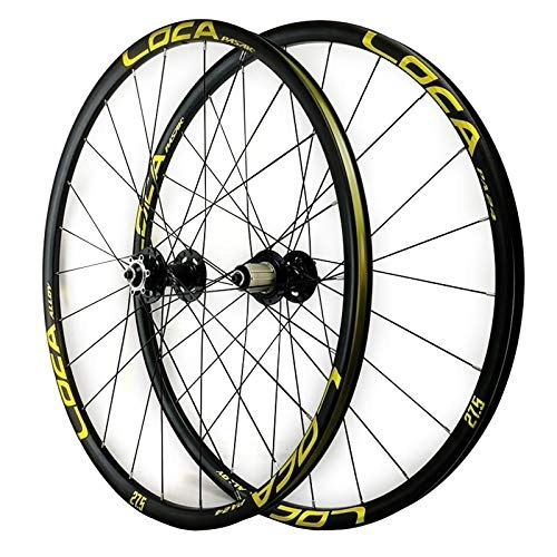 Mountain Bike Wheel : ZCXBHD Mountain Bike Wheelset 26 / 27.5 / 29in Sealed Bearing Disc Brake Mtb Front + Rear Wheel 7 / 8 / 9 / 10 / 11 / 12 Speed Cassette QR (Color : C, Size : 29in)