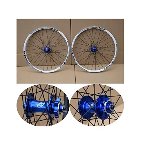 Mountain Bike Wheel : ZCXBHD MTB Mountain Bike wheelset 26 27.5 29er 7-11 Speed No carbon bicycle wheels Double Layer Alloy Mountain BikeWheel 32H for Disc brake (Color : F, Size : 27.5inch)