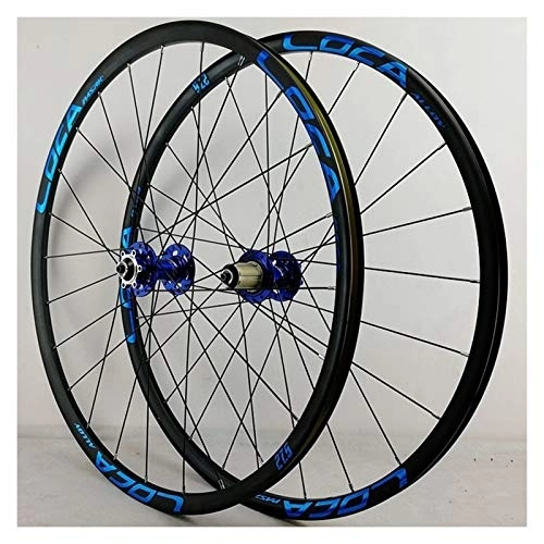 Mountain Bike Wheel : ZCXBHD Mtb Wheelset 26 / 27.5 / 29in Front & Rear Wheels Double Wall Rim QR Disc Brake 7-12 Speed Cassette Freewheel (Color : E, Size : 29in)