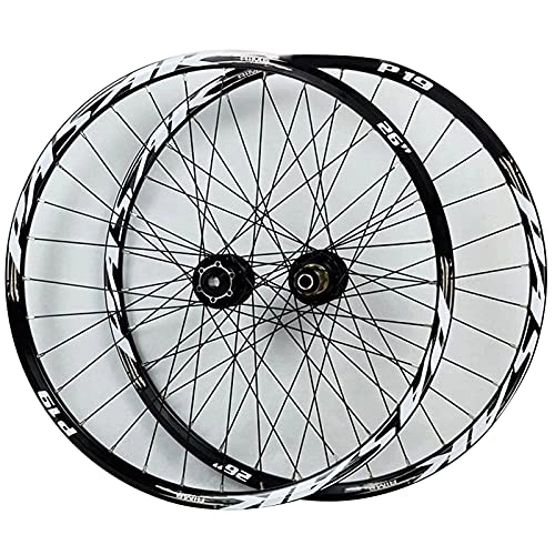 Mountain Bike Wheel : ZECHAO 26 / 27.5 / 29 In Double Layer Alloy Rim Mountain Bike Wheelset, Disc Brake Freewheel Bicycle Wheel 7-11 Speed 32H Quick Release Wheelset (Size : 27.5inch)