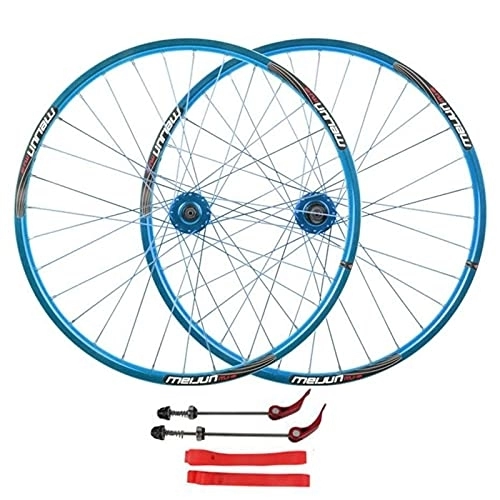 Mountain Bike Wheel : ZECHAO 26 Inch Mountain Cycling Wheels, Alloy Double Wall Rim Disc Brake Quick Release Sealed Bearings 7 8 9 10 Speed Bike Wheelset Wheelset