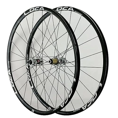 Mountain Bike Wheel : ZECHAO Aluminum Alloy Mountain Bike Wheels 26 27.5 29in, Thru-Axle End Cap Disc Brake Double Wall Rims for 8 / 9 / 10 / 11 / 12 Speed Cassette Wheelset (Color : Silver, Size : 29inch)
