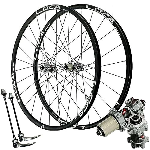 Mountain Bike Wheel : ZECHAO Mountain Bike Disc Brake Wheelset, Quick ReleaseBicycle Rim 26" 27.5" 29" MTB Wheel Set for 7 / 8 / 9 / 10 / 11 Speed Cassette 1705g Wheelset (Color : Silver, Size : 27.5inch)