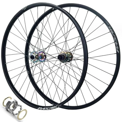 Mountain Bike Wheel : ZECHAO Mountain Bike Wheels, Thru-Axle End Cap 26 / 27.5 / 29x1.5-2.6 Inch Tire Disc Brake Ultra Light Bike Rim 12 Speed 32 Spokes Wheels (Color : 15 * 110mm / 12 * 148mm, Size : 27.5inch)