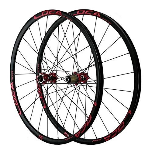 Mountain Bike Wheel : ZFF 26 / 27.5 / 29in Mountain Bike Wheelset Thru axle Mtb Front & Rear Wheel 8 / 9 / 10 / 11 / 12speed Aluminum Alloy Hub Matte 24 Holes (Color : E, Size : 29in)
