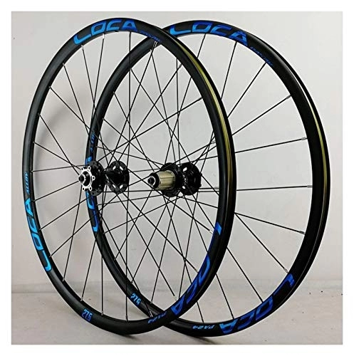 Mountain Bike Wheel : ZFF Mtb Wheelset 26 / 27.5 / 29in Front & Rear Wheels Double Wall Rim QR Disc Brake 7-12 Speed Cassette Freewheel (Color : B, Size : 26in)