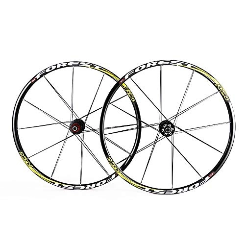 Mountain Bike Wheel : ZGQP 26 / 27.5 Inch Mountain Bike Wheel Set, Front And Rear Full Set Of Drum Modified Riding Wheels, Compatible With 7-8-9-10-11 Speed Card Flywheel (Color : B, Size : 27.5 inches)