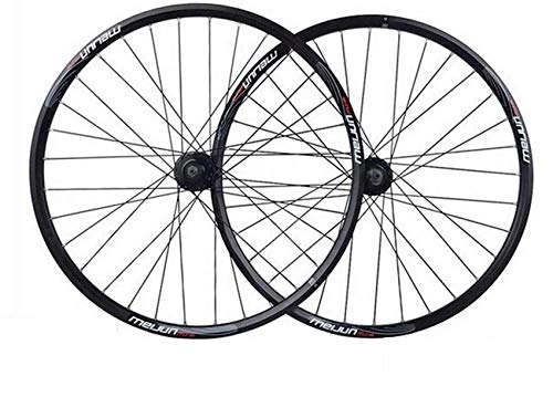 Mountain Bike Wheel : ZHTY Mountain Bike Wheelset 26 Inch, MTB Cycling Wheels Aluminum Alloy Double Wall Rim Disc Brake Quick Release Sealed Bearings Compatible 7 8 9 10 Speed 32H Bike Front and Rear Wheels