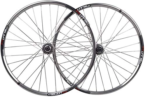 Mountain Bike Wheel : ZHTY Mountain Bike Wheelset, Silver Hubs And Decals Disc Brake Only Wheels, 7, 8, 9, 10 Speed Cassette Type, Double Wall Disc Only Rims Bike Front and Rear Wheels