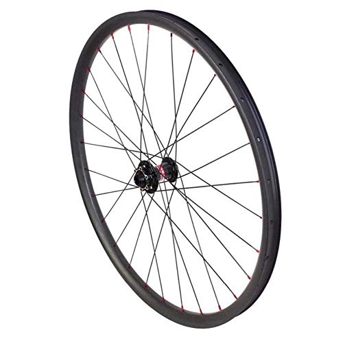 Mountain Bike Wheel : ZLYY Mountain Bike Carbon MTB 29 Wheels UD Matte 29 Inch 30mm Width 25mm Clincher Tubeless Bicycle Wheelset (Color : Pillar 1415 spoke)