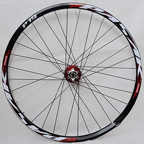Mountain Bike Wheel : ZLYY MTB Mountain Bike Bicycle front 2 rear 4 sealed bearings alloy hub wheels wheelset Rims (Color : 26inch rear black)