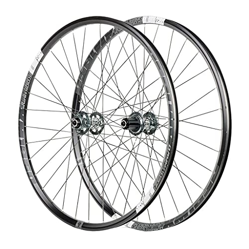 Mountain Bike Wheel : zmigrapddn 26 / 27.5" MTB Bike Discbrake Wheelset, Double Wall Aluminum Alloy Quick Release Hybrid / Mountain Bearings Hub 8 / 9 / 10 / 11 Speed (Color : B, Size : 27.5 inch)