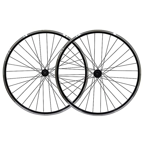 Mountain Bike Wheel : zmigrapddn 26 Inch Bike Wheelset, V-Brake Double Wall Aluminum Alloy MTB Rim Discbrake Quick Release 32 Hole 7 8 9 10 Speed Disc