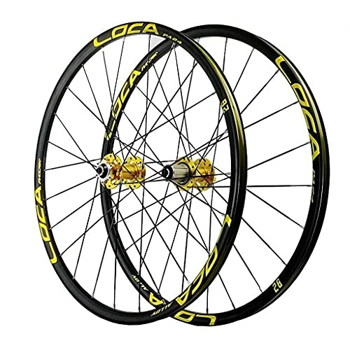 Mountain Bike Wheel : zmigrapddn Bicycle Wheelset 26 Inch, Double Wall Mium Alloy 24 Hole Sealed Bearings 6 Nail Discbrake MTB Wheels 7 / 8 / 9 / 10 / 11 Speed (Size : 26 inch)