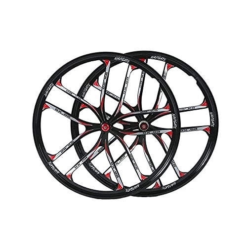 Mountain Bike Wheel : zmigrapddn MTB Bike Cycling Wheels 26 Inch, Double Wall Mium Alloy Quick Release Discbrake Hybrid / Mountain Disc 8 9 10 11 Speed (Color : D)
